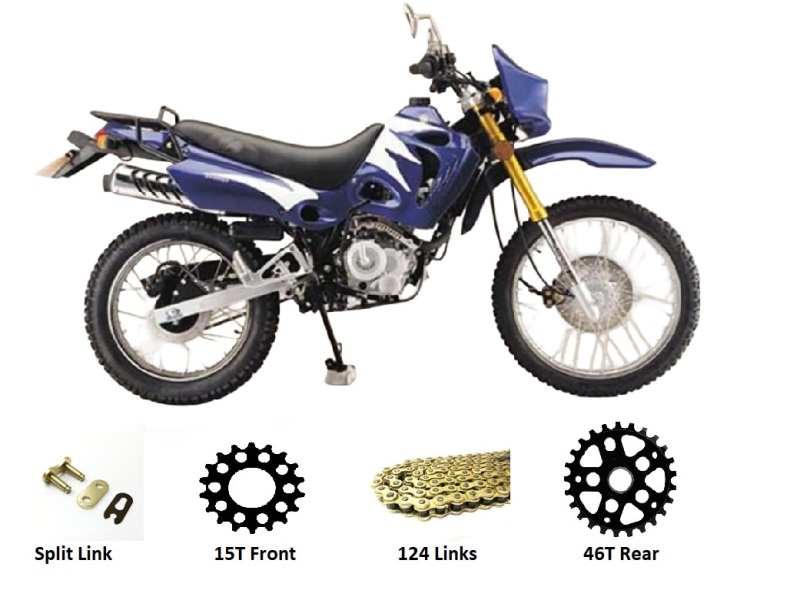 GY125 Chain And Sprockets Set [ Road Version ]