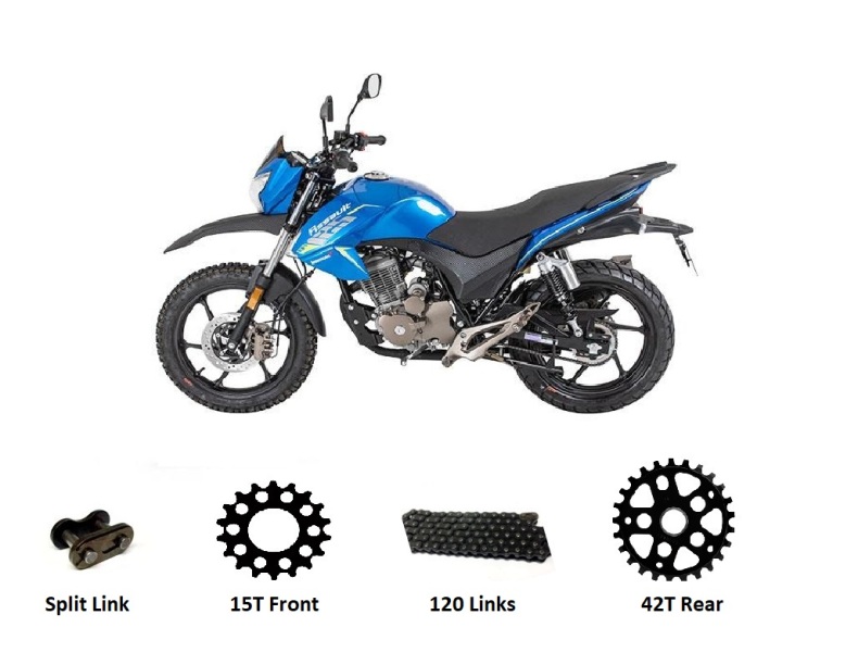 Lexmoto Assault 125 EFi Sprocket Kit Black