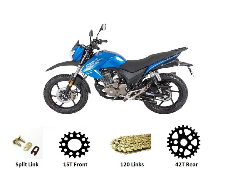 Lexmoto Assault 125 EFi Sprocket Kit - GOLD 